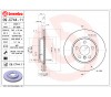 Brembo Disco de freno Delantero 09.c744.11