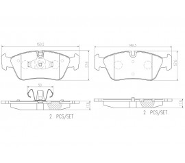 Brembo Pastillas de Freno Delantera P06035N