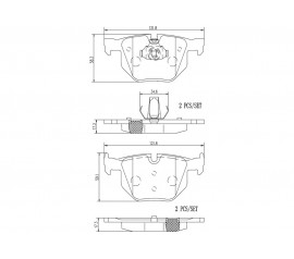 Brembo Pastillas de Freno Traseras P06056N