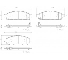 Brembo Pastillas de Freno Delantera P54038N