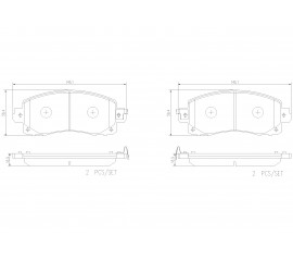 Brembo Pastillas de Freno Delantera P78028N