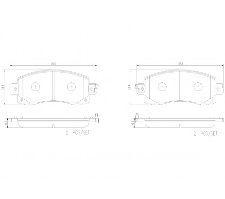 Brembo Pastillas de Freno Delantera P78028N