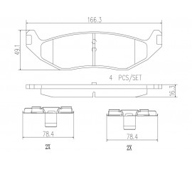 Brembo Pastillas de Freno Traseras P18010N