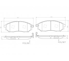 Brembo Pastillas de Freno Delantera P56094N