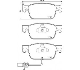 Brembo Pastillas de Freno Delanteras P85153X xtra Line