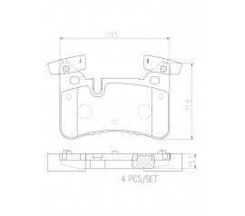 Brembo Pastillas de Freno Traseras P50110N