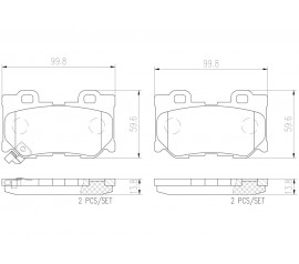 Brembo Pastillas de Freno Traseras P56095N