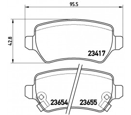 Pastillas de Freno Trasera P59038