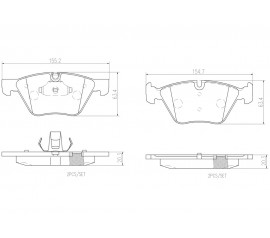 Brembo Pastillas de Freno Delantera P06036N