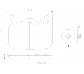Brembo Pastillas de Freno Delantera P06097N