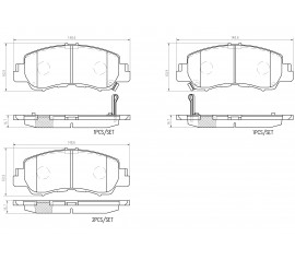 Brembo Pastillas de Freno Delantera P54061N