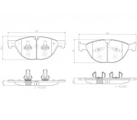 Brembo Pastillas de Freno Delantera P36025N