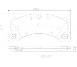 Brembo Pastillas de Freno Delantera P65033N