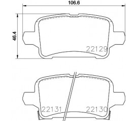  Brembo Pastillas de Freno Trasera P59090