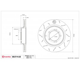 Brembo Disco de freno deportivo TY3 59.E114.53 trasero