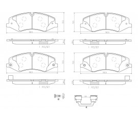 Brembos Pastillas de Freno Delantera P44022N