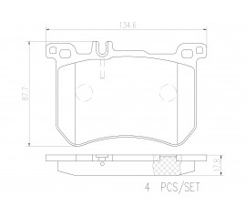 Brembo Pastillas de Freno Delantera P50111N