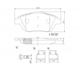 Brembo Pastillas de Freno Delantera P61103N