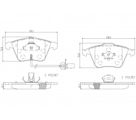 Brembo Pastillas de Freno Delantera P85084N