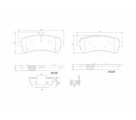 Brembo Pastillas de Freno Delanteras P50125