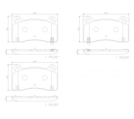 Brembo Pastillas de Freno Delantera P24202N