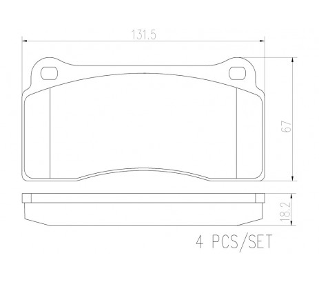Pastillas de Freno Delantera P36018N