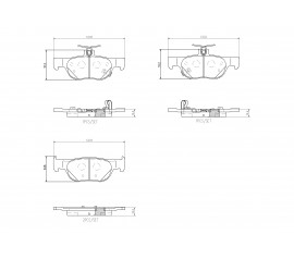 Brembo Pastillas de Freno Trasera P49064N