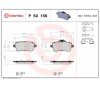 Brembo Pastillas de Freno Trasera P50156