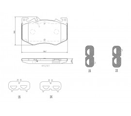 Brembo Pastillas de Freno Delantera P50166