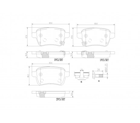 Brembo Pastillas de Freno Trasera P59086N