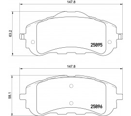 Pastillas de Freno Brembo Delantera P61120N