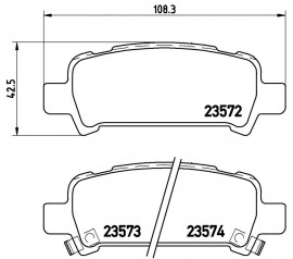 Pastillas de Freno Brembo Trasera P78011N