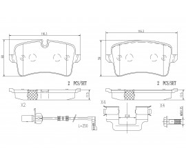 Pastillas de Freno Brembo Trasera P85119N