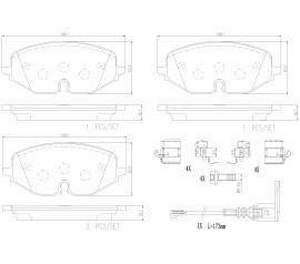 Brembo Pastillas de Freno Delantera P85182N