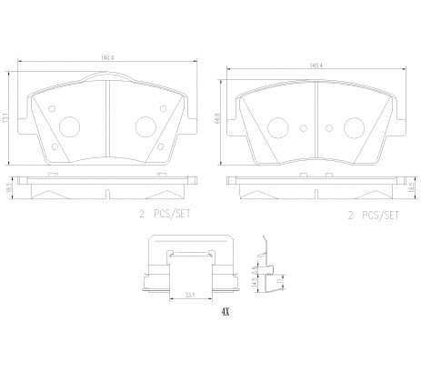 Brembo Pastillas de Freno Delantera P86031N