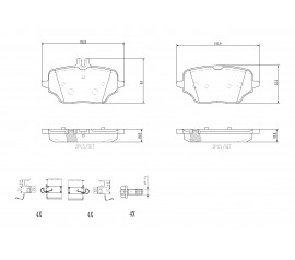 Pastillas de Freno Brembo Trasera P50162N