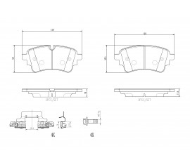Brembo Pastillas de Freno Trasera P85185N