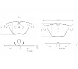 Brembo Pastillas de Freno Delantera P06074N