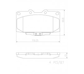 Brembo Pastillas de Freno Delantera P56034N