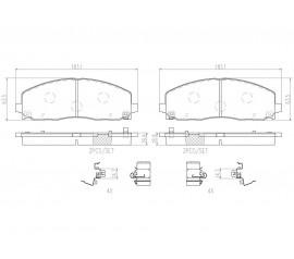 Brembo Pastillas de Freno Delantera P11035N