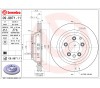 Disco de freno trasero Brembo 09.9871.11