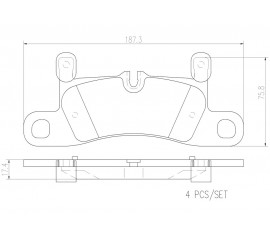 Brembo Pastillas de Freno Trasera P65030N