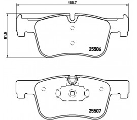  Brembo Pastillas de Freno Delanteras P06070