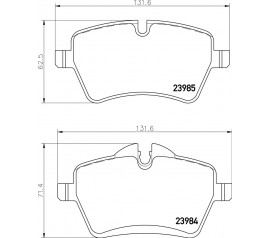 Brembo Pastillas de Freno Delanteras P06086