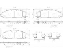 Brembo Pastillas de Freno Delantera P24206N