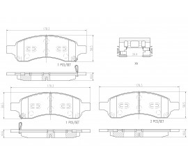 Brembo Pastillas de Freno Delantera P49054N