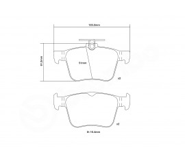 Brembo PASTILLAS SPORT Traseras HP2 07.B315.41 Calle-Pista