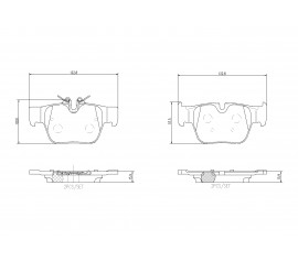Pastillas de Freno Brembo Trasera P06117N