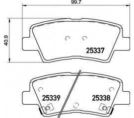 Brembo Pastillas de Freno Trasera P30094