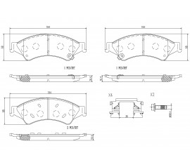 Brembo Pastillas de Freno Delantera P24153N